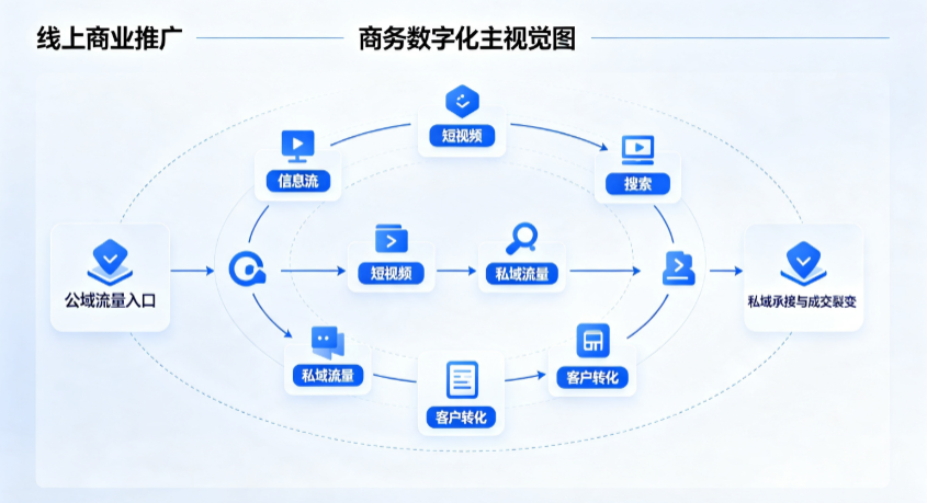米脂县线上商业推广怎么做？全域流量闭环搭建与低成本转化实战指南
